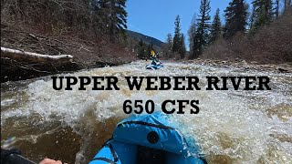Packrafting Upper Weber River - 650 CFS