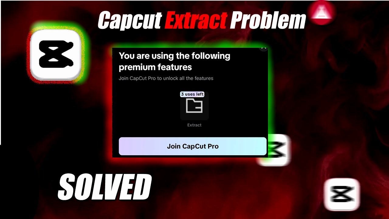 Capcut “EXTRACT AUDIO” PRO  Problem solve || capcut export problem || solution