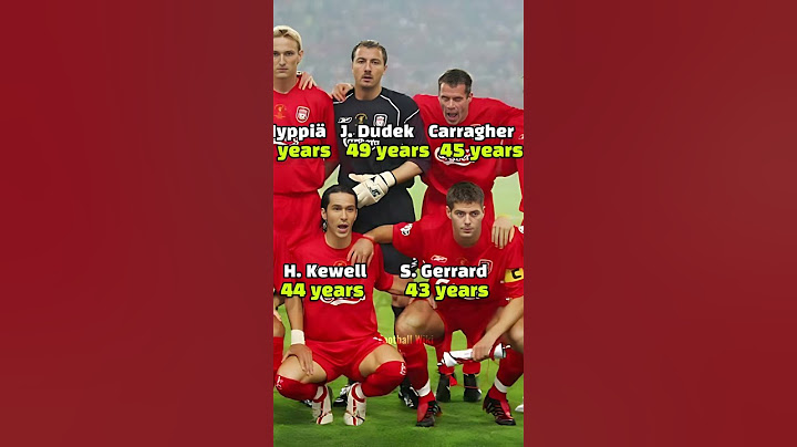 Liverpool vs AC Milan 2005 Champions League Final 🔥 How old are they ?(Gerrard , Alonso, Carragher)