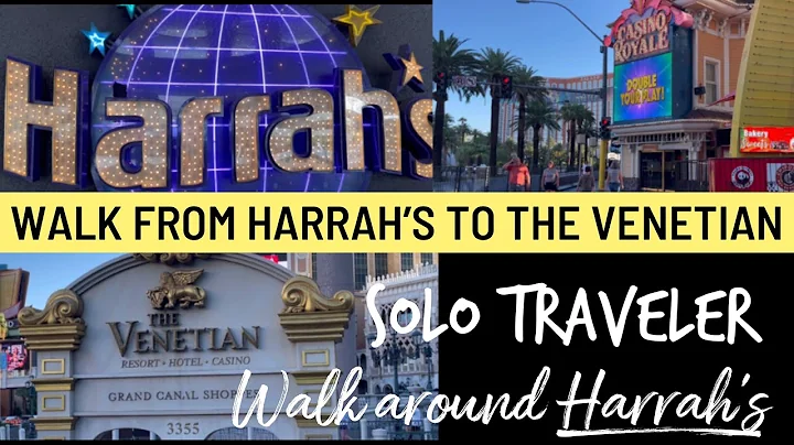 Harrahs Las Vegas walk to the Venetian on the strip