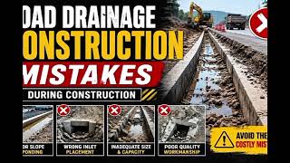 ROAD DRAINAGE CONSTRUCTION MISTAKES