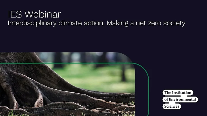 IES webinar: Interdisciplinary climate action - making a net zero society
