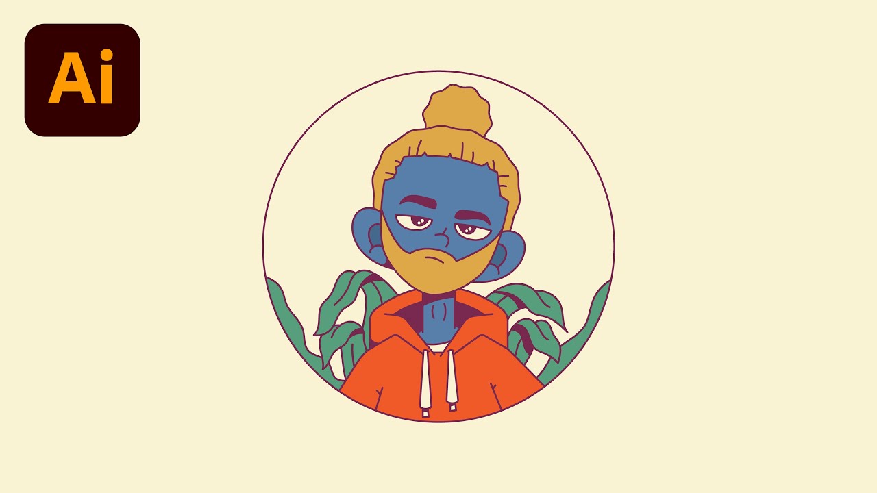 How to Create a Profile Picture in Adobe Illustrator - YouTube