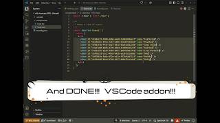 Valid test data inside VS Code — no account, no API key