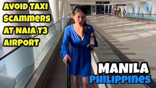 TAXI SCAM at MANILA AIRPORT - HOW TO AVOID IT  #manila #vlog