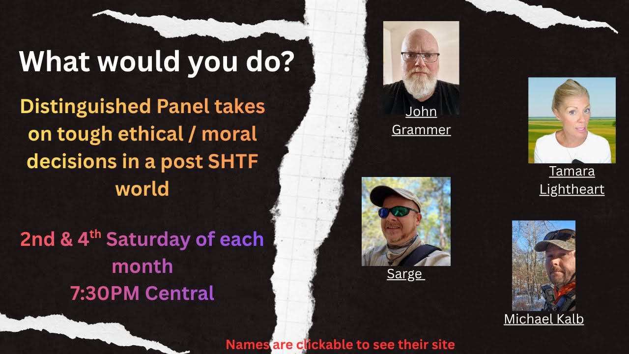 What Would You Do?  What Will It Look Like?