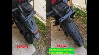 Lifan KPR 200 Fender Cheat Delete Part 1