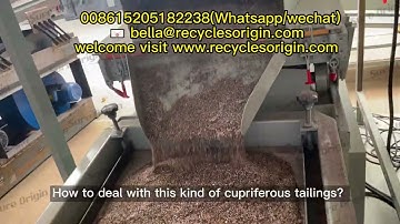 Copper Wire Recycling Water Separator Machine, Water Type Recycling Separating Copper Wire Machine