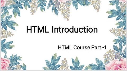 HTML Course Part-1 in telugu | HTML Introduction | HTML Tutorial | HTML Course | Surya Sunrises