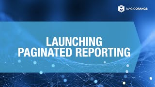 Magic Orange Introduces New Feature: PAGINATED REPORTING
