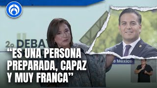 Damián Zepeda destaca el desempeño de Xóchitl Gálvez en el Debate Presidencial