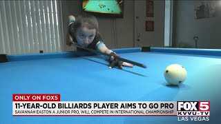 Las Vegas girl, 11, is aiming to go pro in billiards