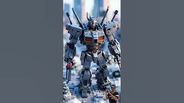 lego cross motorbike turns into a robot‼️ #motorcycle #robot  #shorts