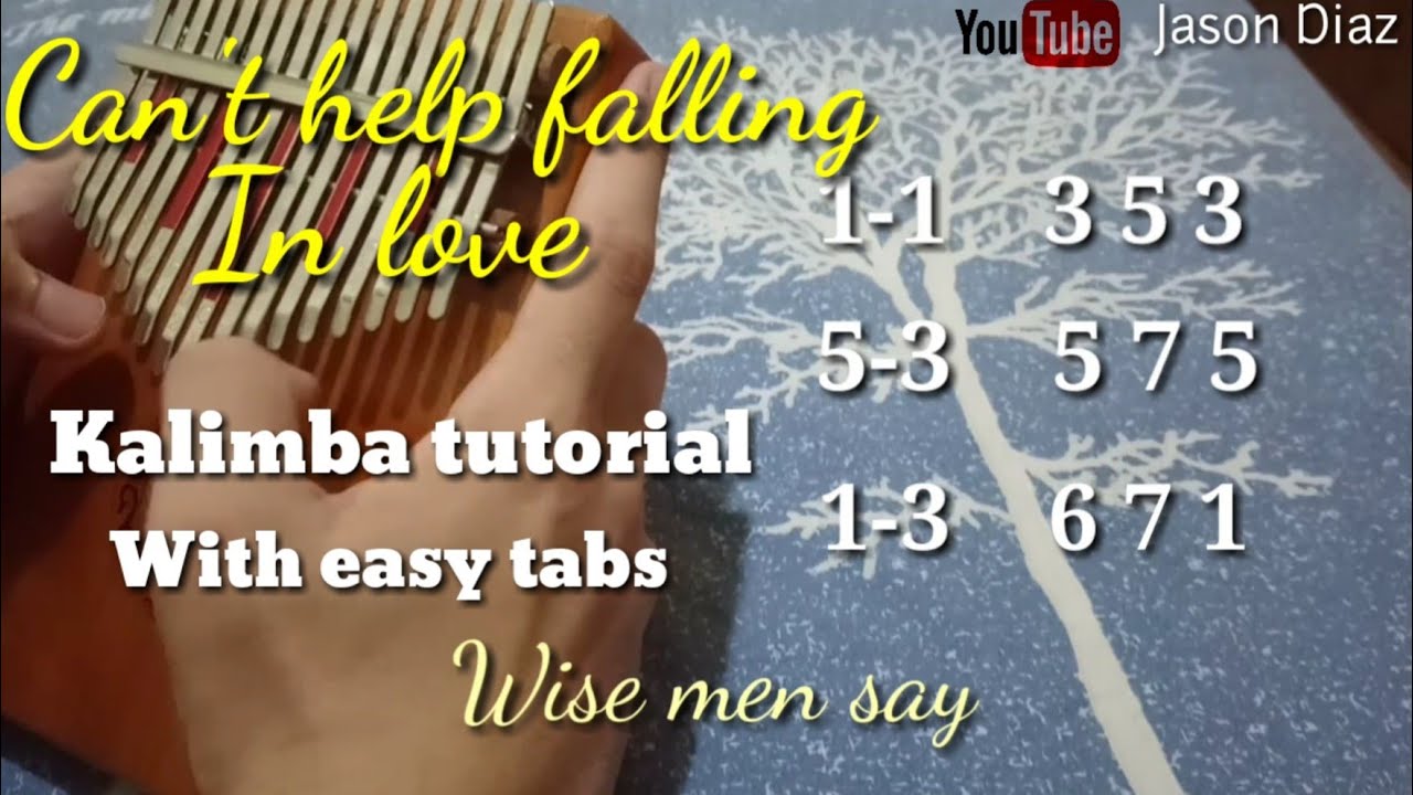 Can't help falling in love | EASY KALIMBA COVER- Kalimba Tutorial with ...