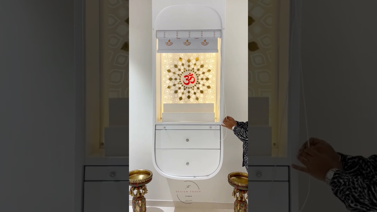 Modern Temple Design for Home | Peaceful & Vastu-Compliant by Design Touch Studio