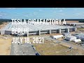 Tesla Gigafactory 4 Berlin | Side buildings great progress | July 18, 2021 | DJI drone 4K Video