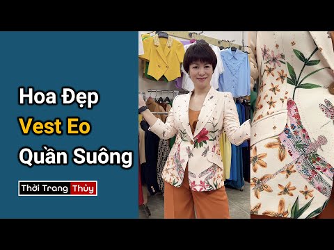 Video Áo vest nữ hoa chuồn chuồn phối đồ với màu cam | Mặc... - youtube