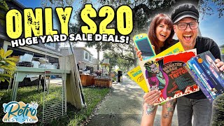 RRS | Thrifting A Community Yard Sale For Amazing Deals On Movies, Records, Video Games, & More