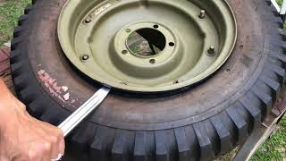 Disassembling A WWII Jeep Combat Rim