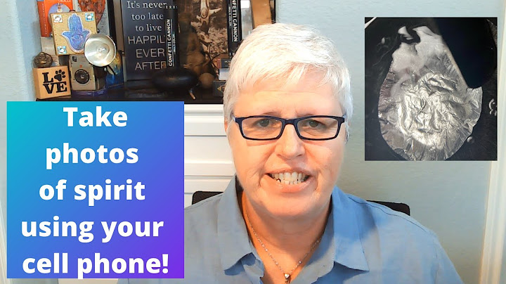 Take photos of spirit with your cell phone! I show you how in this video!