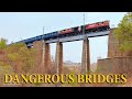 Dangerous Rail Bridges Indian Railways | Train Videos