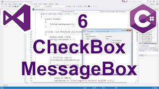 Tutorial Programación Windows Forms C# 6 --- CheckBox y MessageBox