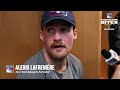 NYR at NJD: Mika Zibanejad, Alexis Lafrenière & Jacob Trouba Postgame Availability | Feb. 22, 2024