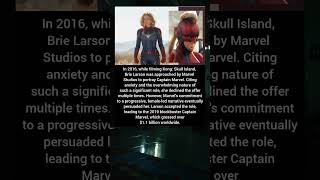 Brie Larson Initially Declined Captain Marvel Role Due to Anxiety #brielarson #captainmarvel