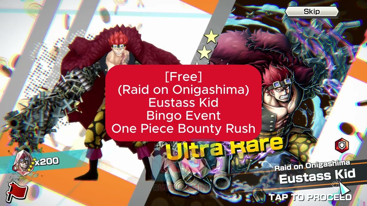 (Free) Raid on Onigashima Eustass Kid - Bingo Event - One Piece Bounty Rush Gameplay 