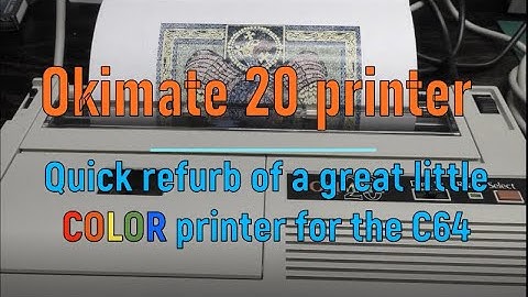 Okidata Okimate 20 Printer - Refurb, testing, programming