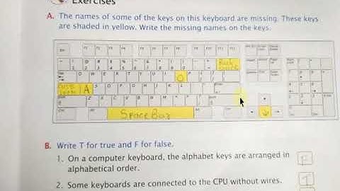 3/10/2020|| Class 2|| sub computer|| chapter 6|| The Keyboard