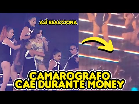 LISA DE BLACKPINK  REACCIONA ANTE LA DOLOROSA CAIDA DEL CAMAROGRAFO DURANTE LA PRESENTACIÓN DE MONEY