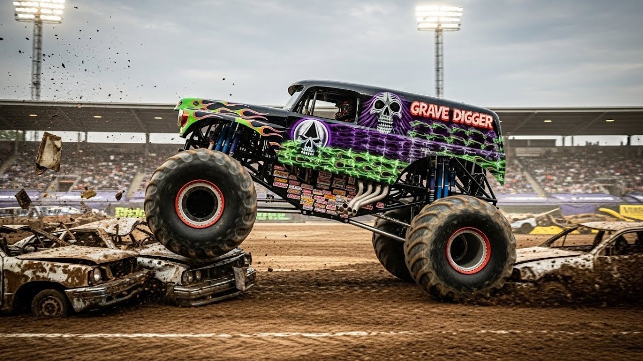 GRAVE DIGGER: The LEGEND of Monster Trucks | Full Story, Specs & Epic Stunts 🏴‍☠️💀