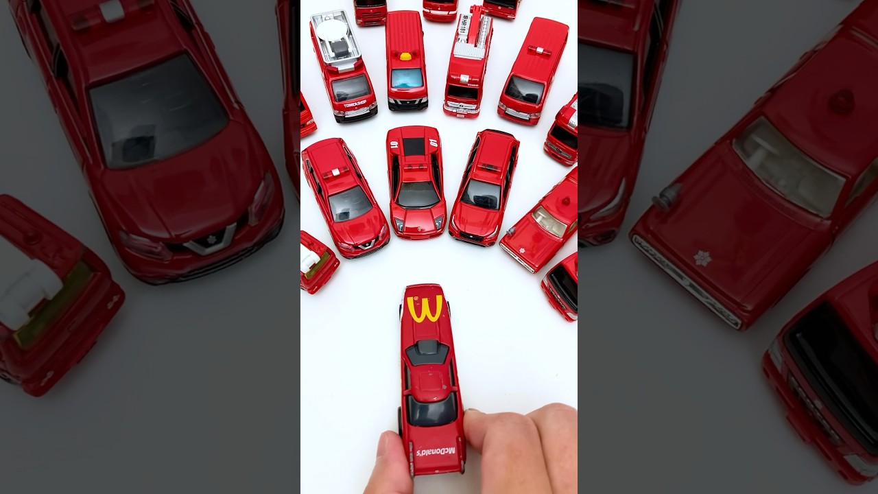 Tomica & Hot Wheels TerritoryⓂ️ The McDonald’s Funny Car Becomes a Fire Chief Car?!