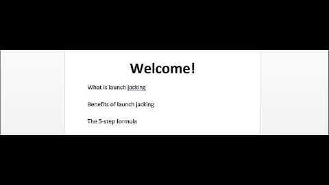 5 Step Launch Jacking Formula Video 1   Intro