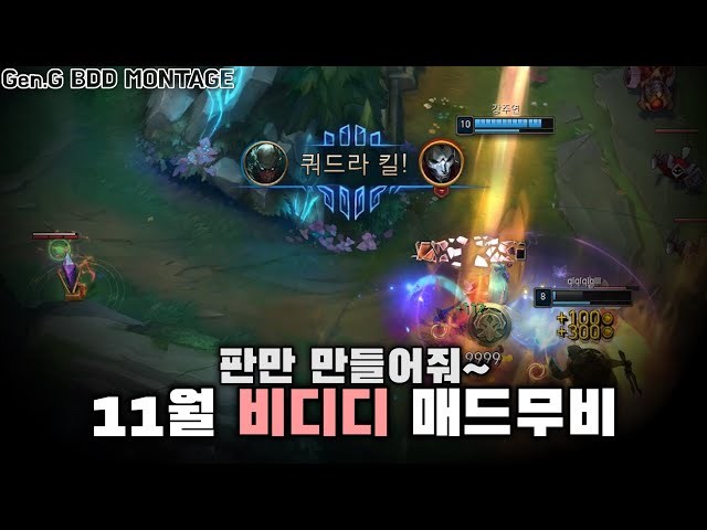 판만 만들어줘 | 비디디 11월 매드무비 | Gen.G BDD Montage