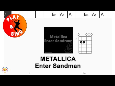 Metallica - Enter Sandman  | Scrolling Guitar Chords & Lyrics