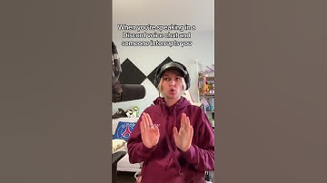 When someone interrupts you