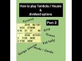 2020 How to play Tambola Housie game with exciting dividends ( part -2 )