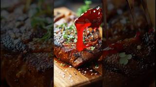 Raspberry Jam Steak 😋 #cook #food #foodie #cookingvideo #cooking #recipe #delicious #yummy #steak