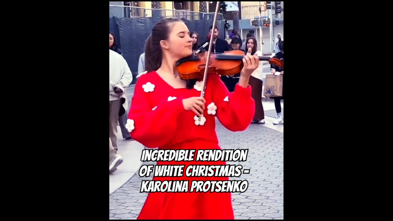 Incredible rendition of White Christmas - Karolina Protsenko