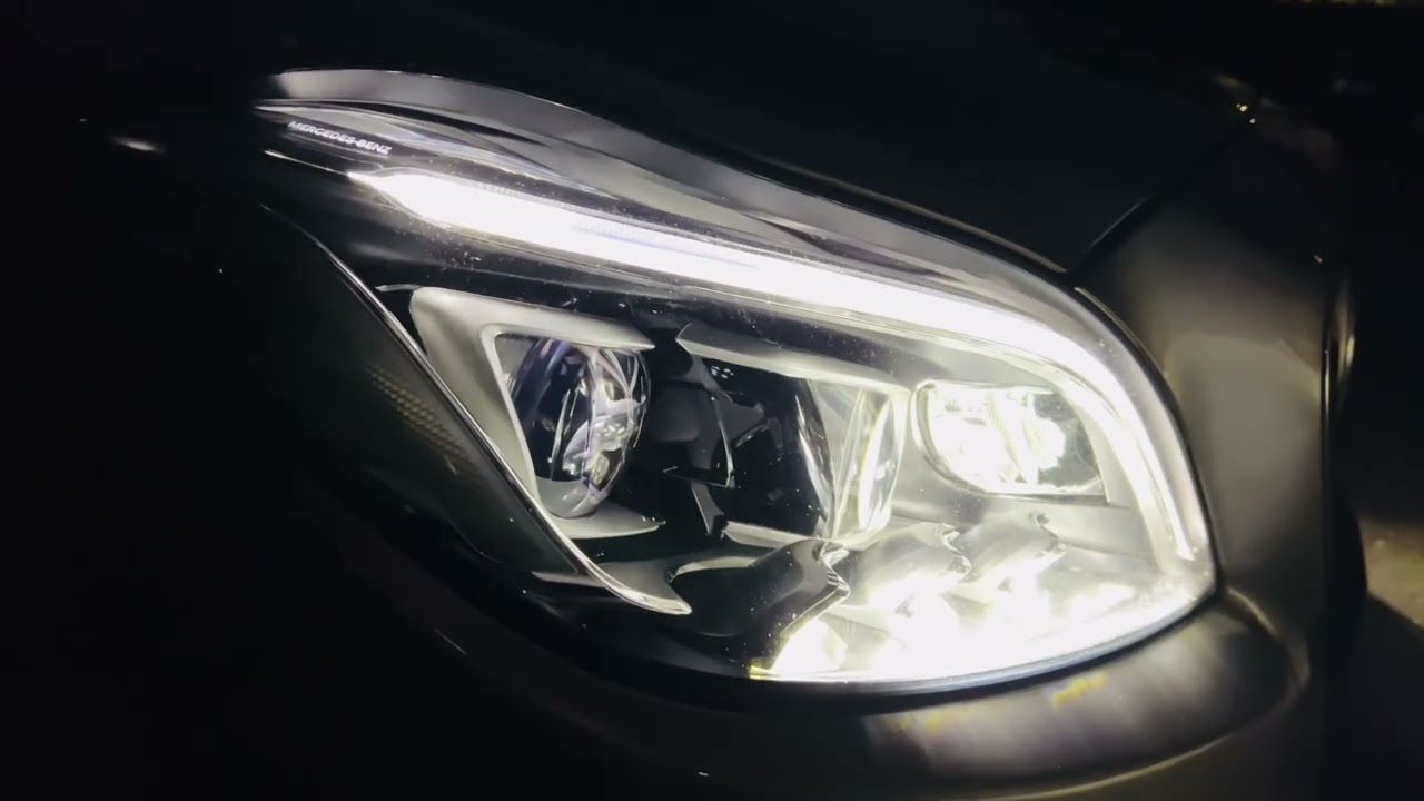 2015 Mercedes CLS MultiBeam LED Headlights on start up