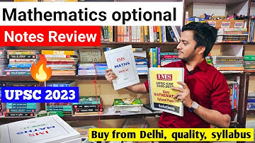 Mathematics Optional NOTES Review | IMS mathematics study material | UPSC Optional Notes | IAS 2023