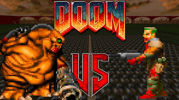 Mancubus vs Zombiemans - Doom Classic: Versus Battle - Monster Infighting - Retro Deadly Arena