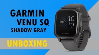 Garmin Venu Sq Shadow Gray Unboxing HD (010-02427-10)