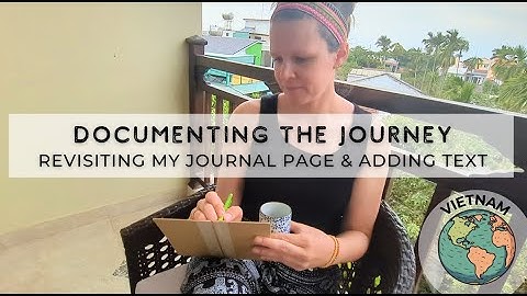 An Easy and Simple Way to Add Text to My Travel Journal | #mixedmedia #artjournal #collage