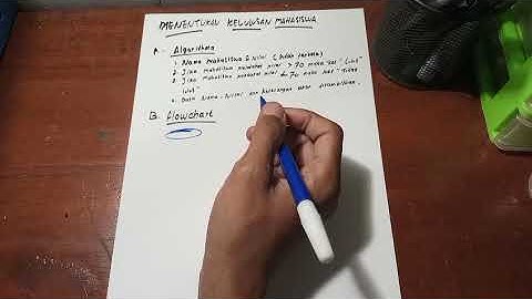 Flowchart menentukan kelulusan Mahasiswa