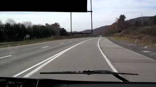 Megabus HD: Van Hool TD925 Astromega DD092 Accelerates onto Interstate 80 Near Hazleton PA