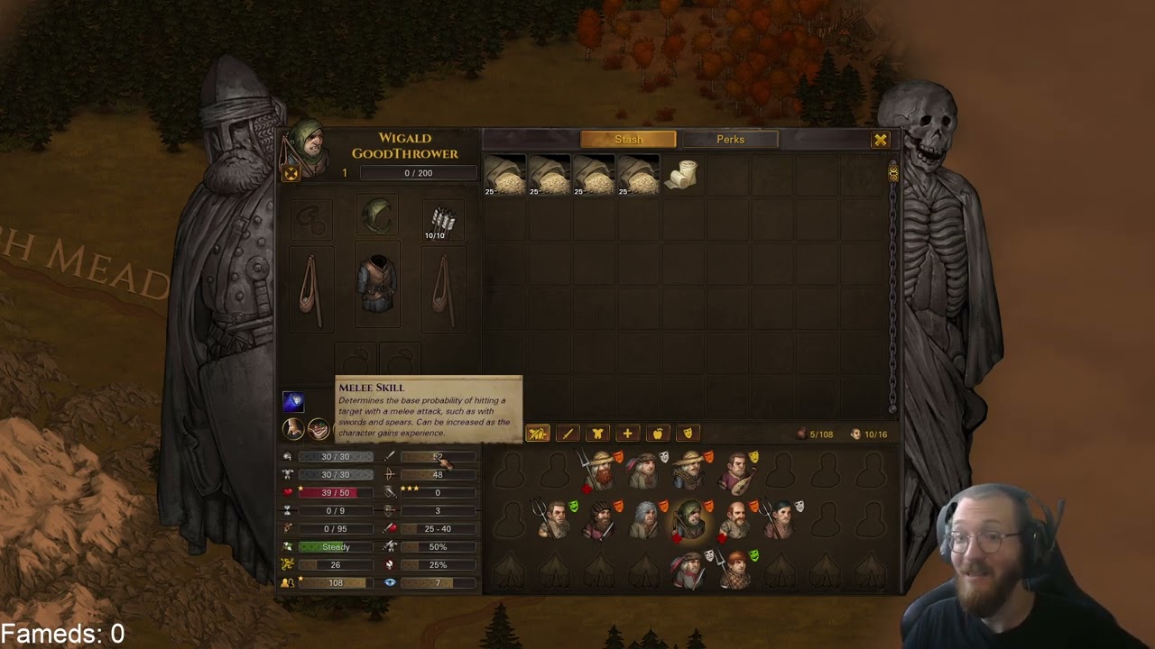 Battle Brothers - Hunters of Men - Peasant Militia E/E/L/I/U - All legendaries pre day 200 - Part 1