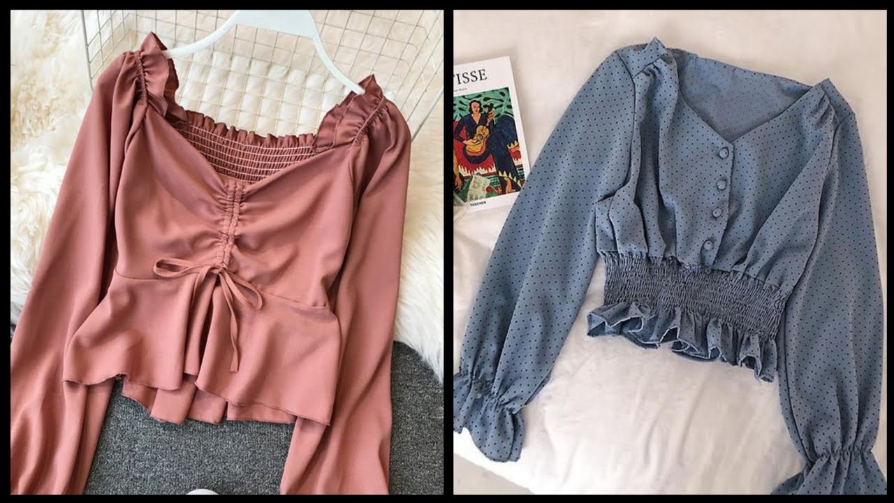 Comfortable casual cotton shirts design for girls//latest branded ...